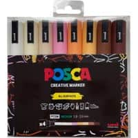 POSCA PC-5M Permanent Paint Marker Assorted Medium Bullet Pack of 8