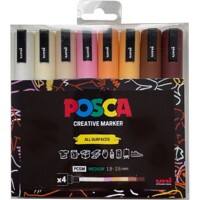 POSCA Paint Marker Bullet 1.3 mm Assorted Pack of 8