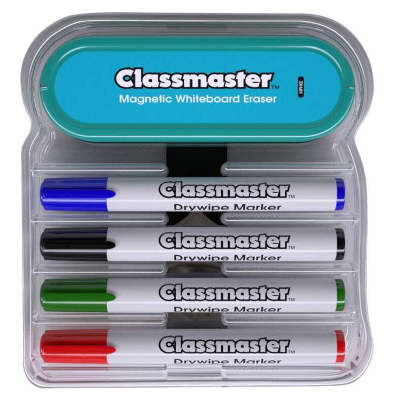CLASSMASTER Magnetic Whiteboard Set Assorted Medium Bullet