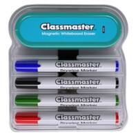 CLASSMASTER Magnetic Whiteboard Set Assorted Medium Bullet