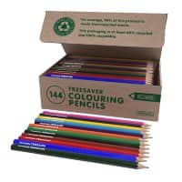 Re:Create Treesaver Colouring Pencils Assorted TREE144COL Pack of 144
