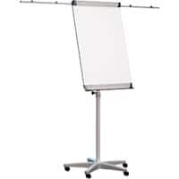 Flipchart Silver, Graphite with Extendable Arms 70 x 175-195 cm