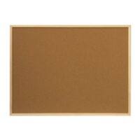 Notice Board Wall Mounted Cork 120 (W) x 90 (H) cm Pine Wood Brown