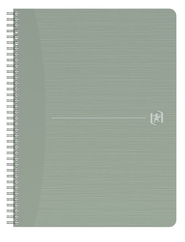 OXFORD Notebook 400166099 A4 Ruled Twin Wire Card Green 90 Pages 90 Sheets