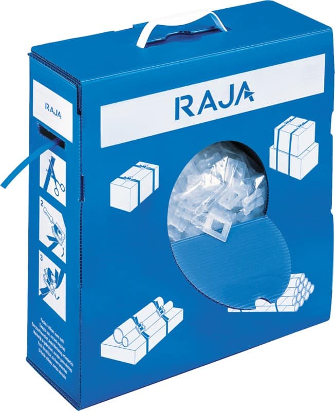 RAJA Strapping Kit PP (Polypropylene) 1.2 x 34 cm Blue