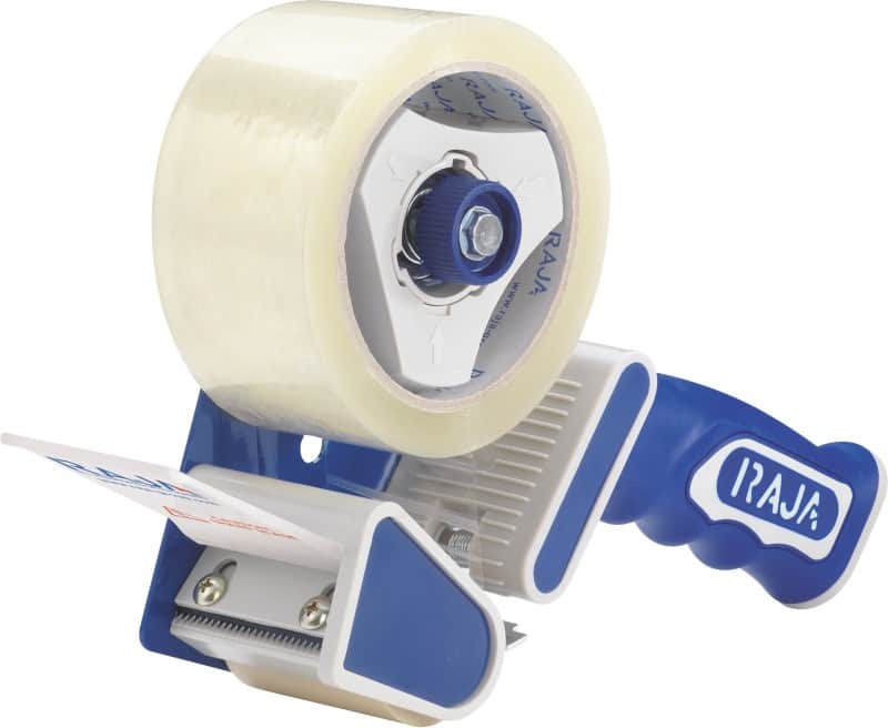 RAJA Packaging Tape Dispenser Blue 50 (W) mm Metal, Plastic