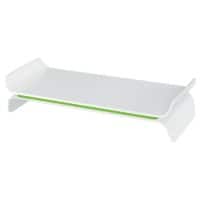 Leitz Ergo WOW Height Adjustable Monitor Stand 6504 Up to 27” 483 x 200 x 112 mm White, Green