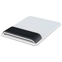 Leitz Ergo WOW Mouse Pad with Height Adjustable Wrist Support for Standard Mouse 6517 White, Black