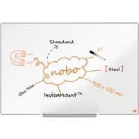 Nobo Impression Pro Whiteboard 1915402 Wall Mounted Magnetic Lacquered Steel 90 x 60 cm Slim Frame