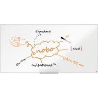 Nobo Impression Pro Whiteboard 1915405 Wall Mounted Magnetic Lacquered Steel 180 x 90 cm Slim Frame