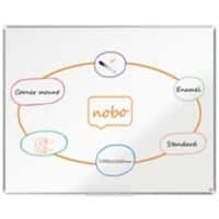 Nobo Premium Plus Wall Mountable Magnetic Whiteboard 1915147 Enamel Aluminium Frame 1500 x 1200 mm White