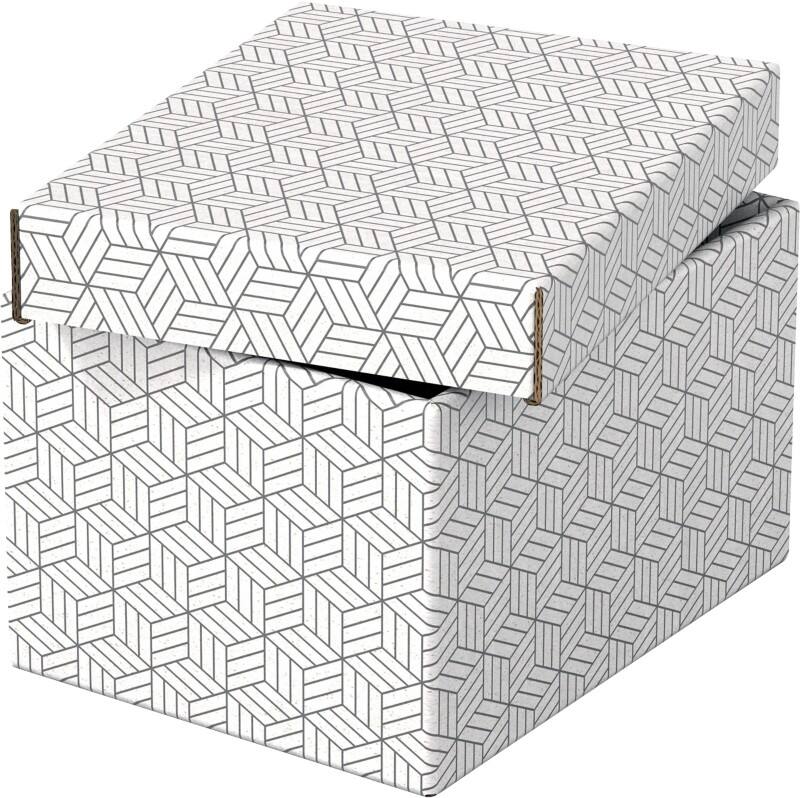 Esselte Home Storage Box White Pack of 3
