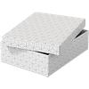 Esselte Home Storage and Gift Box 628284 Medium Flat 100% Recycled Cardboard White 265 x 360 x 100 mm Pack of 3