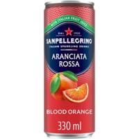 S.Pellegrino Aranciata Rossa Soft Drink Sparkling Blood Orange 24 Bottles of 330 ml