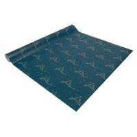 Sigel Wrapping Paper Christmas Tree GP124 Petrol Blue, Yellow 5000 mm (L) x 400 mm (W) x 400 mm (H)