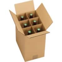 RAJA Bottle Box Board 184 (W) x 330(D) x 270 (H) mm Brown Pack of 20