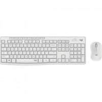 Logitech Set Keyboard And Mouse Wireless MK295 White QWERTY 920-009823