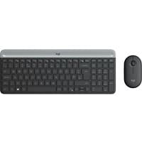 Logitech Keyboard and Mouse Wireless QWERTY Graphite MK470