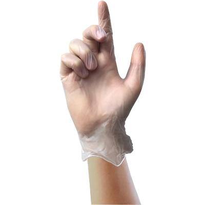 UNICARE Disposable Gloves Vinyl Powdered Medium (M) Clear Pack of 100