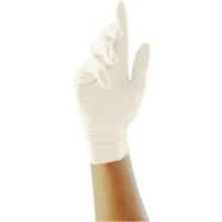 UNICARE Disposable Gloves Latex Powdered Extra Large (XL) Natural Pack of 100