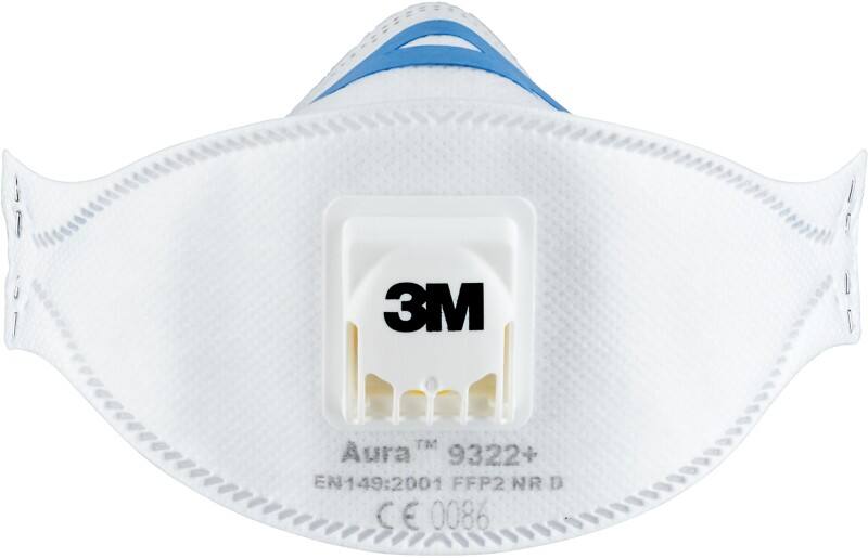 3M Respirator White Pack of 2