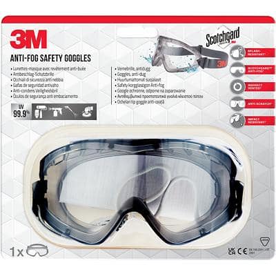 3M Safety Goggles PC (Polycarbonate) Lens Transparent