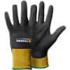 TEGERA Infinity Non-Disposable Handling Gloves Nitrile Foam Size 7 Black, Yellow 6 Pairs