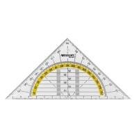 Westcott Triangular Protractor E-10130 00 Transparent 12.01 x 0.2 x 17.95 cm