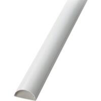 D-Line Cable Cover Semicircular for Walls White 50x25x25 mm