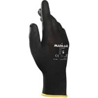 Mapa Professional Ultrane 648 Handling Gloves PP (Polypropylene) Non-Powdered Size 5 Black 2 Gloves 