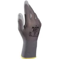 Mapa Professional Ultrane 551 Non-Disposable Handling Gloves PU (Polypropylene) Size 10 Grey