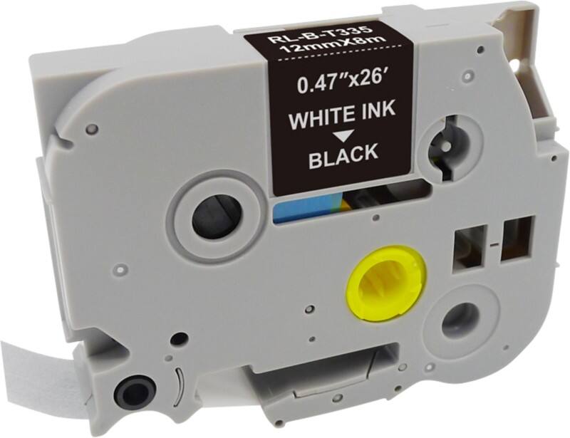 P-Touch Label Tape Compatible Brother TZe-335 5BRT335-WT Adhesive 12 mm x 8 m