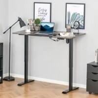 Vinsetto Electronically Height Adjustable Standing Desk Metal, Particle Board 700 x 1,160 mm