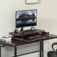 Vinsetto Monitor Stand Height Adjustable 400 x 505 mm Black