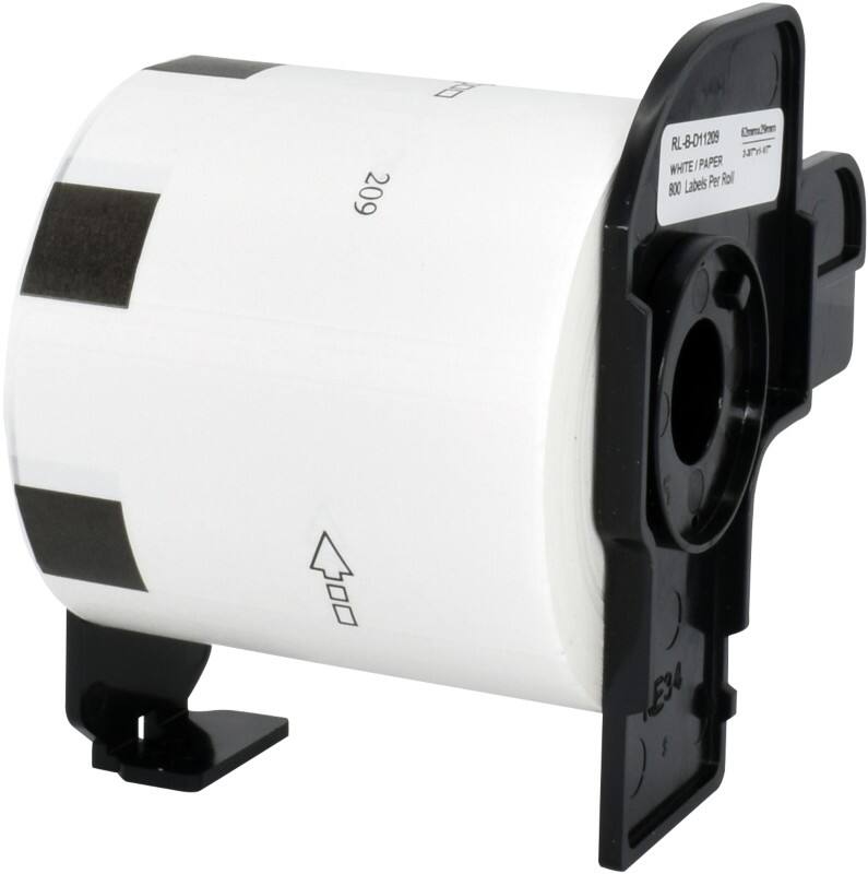 QL Label Roll Compatible Brother DK-11209 5BR11209 Adhesive Black on White 90 x 91 mm 800 Labels