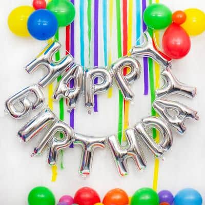 On the Wall 'Happy Birthday' Balloons Set of 13
