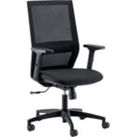 Realspace Theo Office Chair Synchro Tilt Mesh 3D Armrest Height-Adjustable Seat Black 120 kg