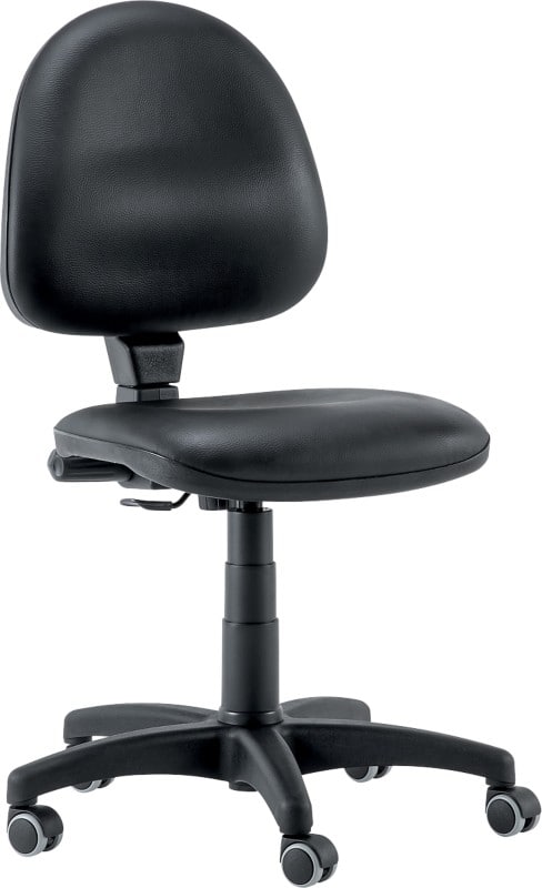 BE130 Chair Permanent Contact Faux Leather Without armrest Black 110 kg MOD. 111/CP 640 x 640 x 1,080 mm 5 Castors