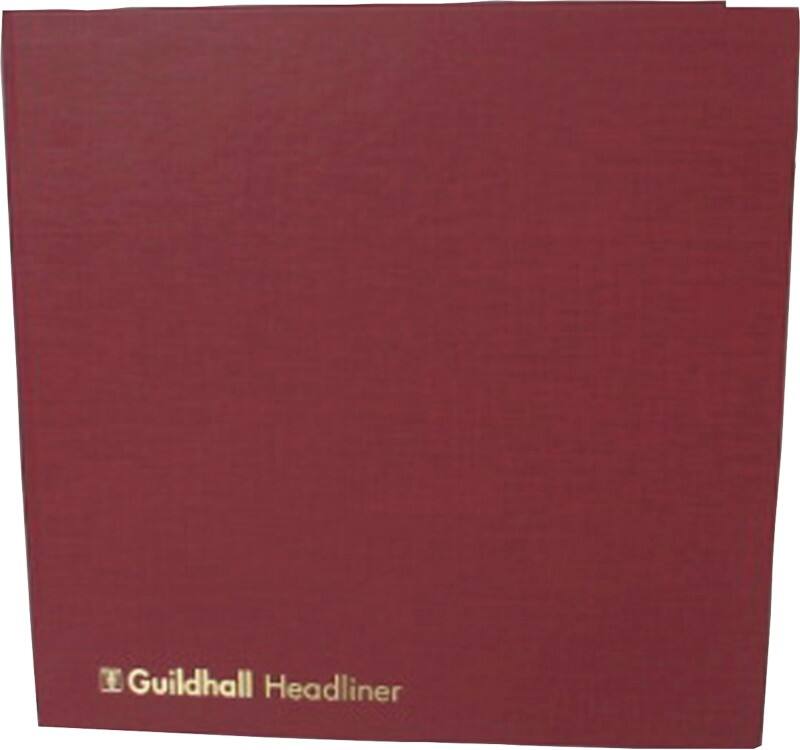 Guildhall Account Book 58/4-16Z Not perforated 31.1 x 1 x 30.5 cm Burgundy