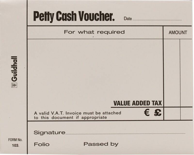 Guildhall Petty Cash Book 103-WHTZ 10.1 x 0.9 x 12.7 cm White