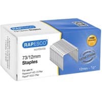 Rapesco Extra Strong Staples 73/12 1261 Steel Silver Pack of 2000