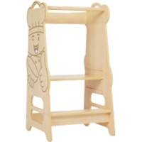 LIBERTY HOUSE TOYS Stool KHM2 Wood 18 months - 6 years old 450 (W) x 445 (D) x 980 (H) mm Beige