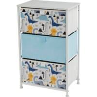 LIBERTY HOUSE TOYS Storage Chest 5L-202-DIA Steel and Fabric 2+ 450 (W) x 300 (D) x 730 (H) mm Blue