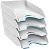 CEP Soft by CEP Letter Tray 1042000511 White 25.7 x 34.8 x 6.6 cm Pack of 4 