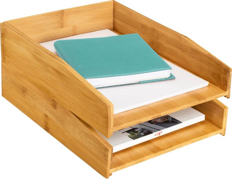 CEP Silva by CEP Letter Tray 2240010301 A4 Bamboo Brown Pack of 2 