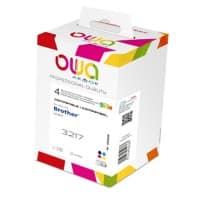 OWA LC3217 Compatible Brother Ink Cartridge K10200OW Black, Cyan, Magenta, Yellow Pack of 4