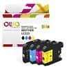 OWA LC223 Compatible Brother Ink Cartridge K10388OW Black, Cyan, Magenta, Yellow Pack of 4