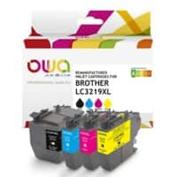 OWA LC3219XL Compatible Brother Ink Cartridge K10535OW Black, Cyan, Magenta, Yellow Pack of 4