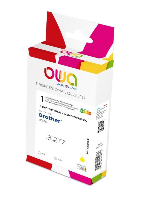 OWA LC3217 Compatible Brother Ink Cartridge K20822OW Yellow