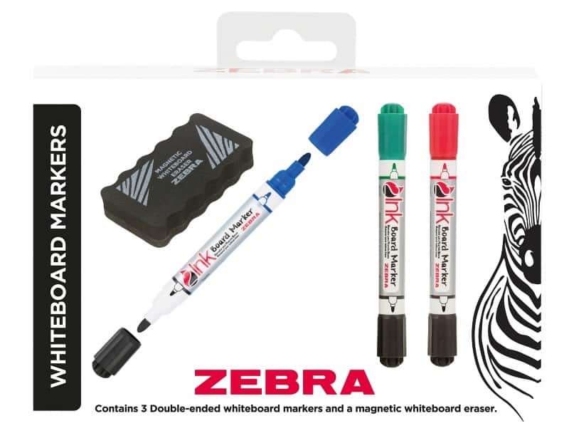 Zebra 2719 Whiteboard Marker Assorted Medium Bullet 3.0 mm